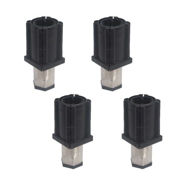 Pack 4 x Patas Regulables ( 40x40mm ) en Poliamida con parte Móvil hexagonal en Acero Inoxidable