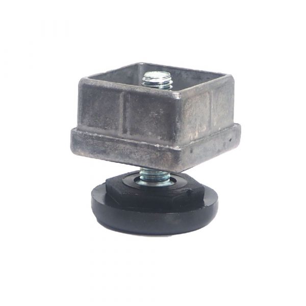 Pata Regulable para Muebles (40x40mm) | Poliamida Aluminio | Elevación Máx (35mm)